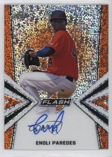 2020 Leaf Flash Flashback Base Auto Orange 8/10 Enoli Paredes #BA-EP1 Auto 0n9b