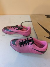 Nike Kids Jr Bravata II FG Size 2Y 644442-600 Soccer Cleats Athletic Shoes Pink