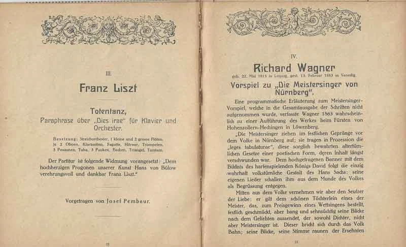 Berlin Oktober 1922 Programm Berliner Philharmoniker Wilhelm Furtwängler - Bild 4 von 4