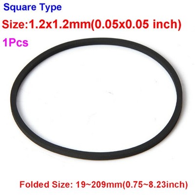 1.2mm Square Type Rubber Drive Belt Tape for Cassette Recorder Turntable CD DVD