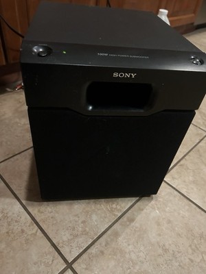 Sony Active High Powered Subwoofer 100W Home Theater Bass Pounds ! VIDEO