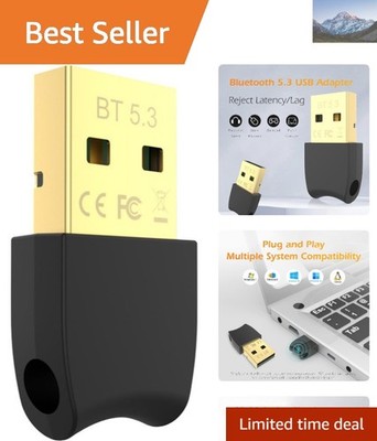 Bluetooth 5.3 USB Adapter for Effortless Connections - Mini Dongle, Plug & Play