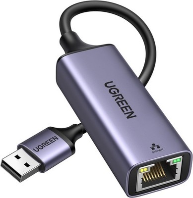 UGREEN 1000 Mbps USB Ethernet Adapter RJ45 LAN Netzwerkadapter Grau für