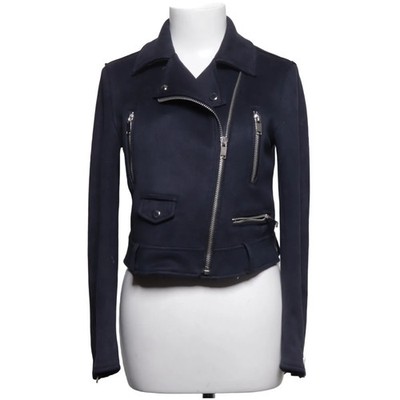 Zara Basic Outerwear, Bikerjacke, Damen, Größe: S, Blau, Einfarbig #lnu