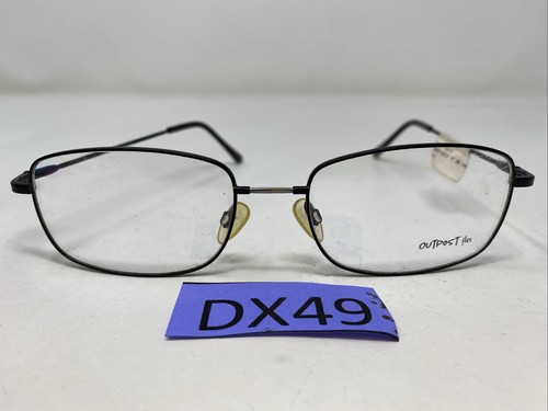 Outpost Flex B BLACK 56-18-140 Metal Full Rim Eyeglasses Frame DX49 - Imagen 8 de 8