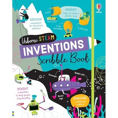 Inventions Scribble Book -  NEW Usborne 2025
