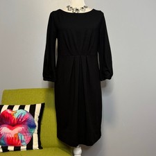 Theory Luann Downtown Black Ponte Knit Sheath Dress Cocktail Work