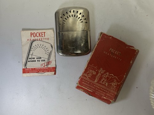 Vintage Used But Working Abercromie's Camp HI-LO Heaterette Hand Warmer Original