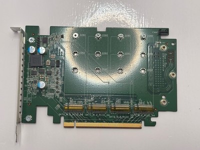 Dell DPWC400 QUAD M.2 PCIe Solid State Drive Storage Adapter Card 6N9RH PHR9G