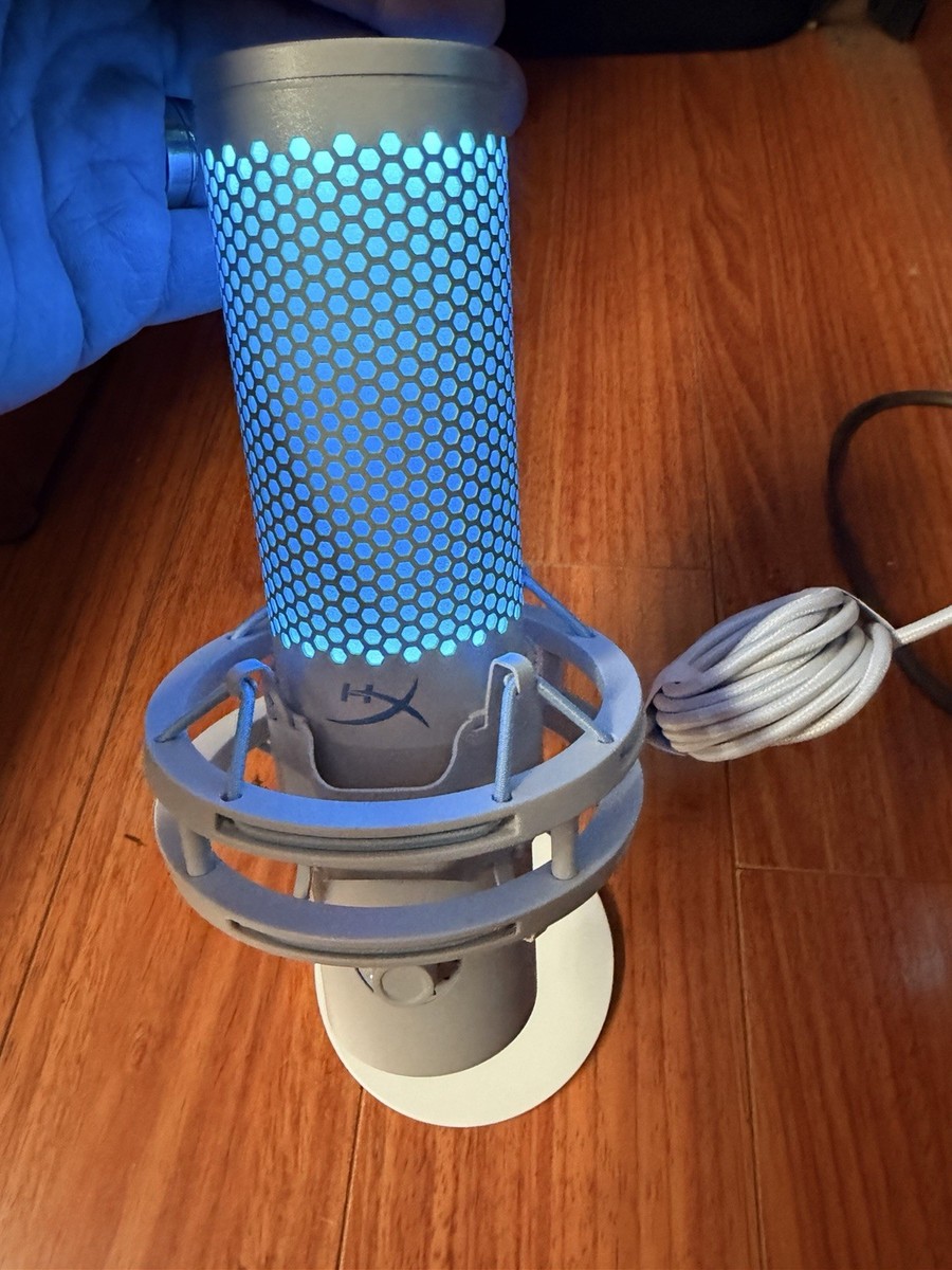 HyperX Quadcast 2 USB Microphone - Frost White - w/ USB-C cord