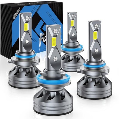 9005/HB3 H11/H9/H8 Light Bulbs Combo, 110000LM 1400% Ultra-Bright 6500K White, 1