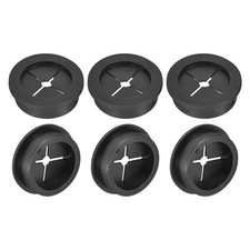 6 x Cable Cord GrommetS 1-3/8" Desk Grommet Flexible Rubber Grommets