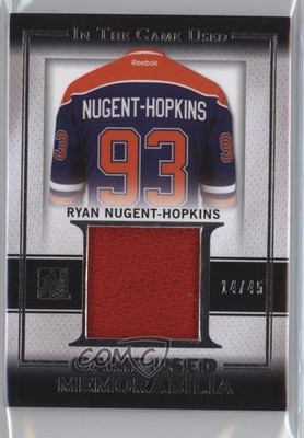 2016-17 Leaf ITG Used Game-Used Memorabilia Silver 14/45 Ryan Nugent-Hopkins 1p0