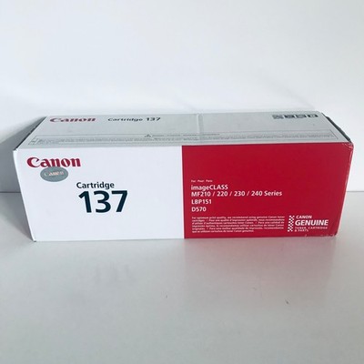 Genuine Canon 137 Black Laser Printer Toner Cartridge Sealed OEM Box