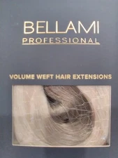 Bellami Volume Weft 20” Walnut Brown/Ash Blonde Rooted Hair Extensions 145g Remh