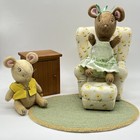 American Girl Angelina Ballerina Living Room Bedroom Furniture 2 Dolls & Box 00â€