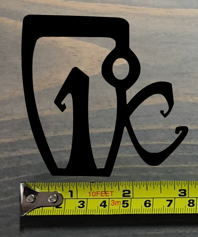 Adesivo Sci Icelantic Decalcomania Salomon 3" Argento Rossi Blizzard Volkl Liberty