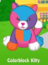Webkinz Classic Colorblock Kitty - hm781 - Virtual Adoption Code Only