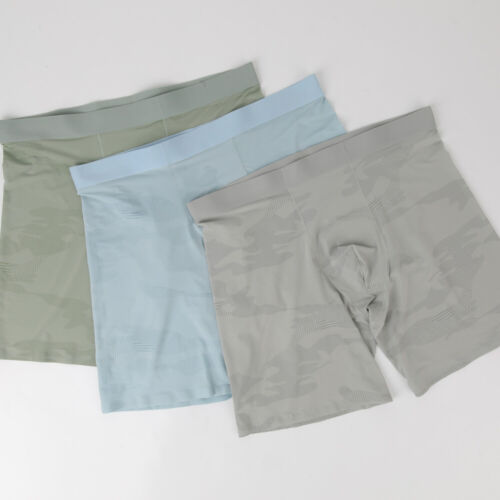 3PCS Performance Sports Mens Boxer Briefs Shorts Long Legs Underpants Underwear - Picture 18 of 23