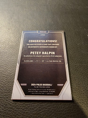 2024 Pulse Baseball-Petey Halpin Auto Cleveland Guardians - Picture 2 of 3