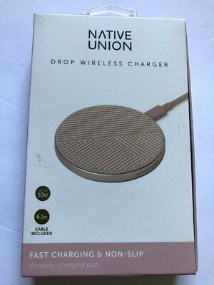 Native Union Drop - Wireless Charger Pad  [Qi Certified] 10W Non Slip