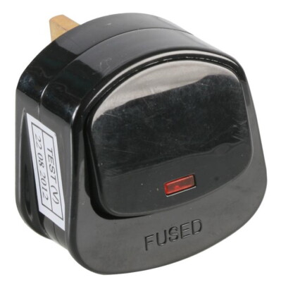 Mains Plug Top With On/Off Switch 13A Amp Fused 3 Pin Switched Neon ...