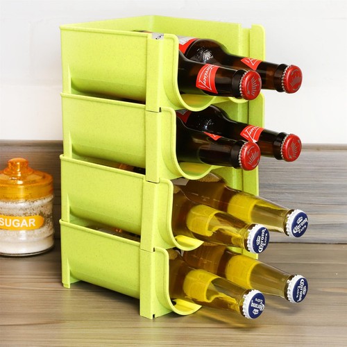 Beer Bottle Holder For Kitchen Countertop Fridge Stackable Drinks