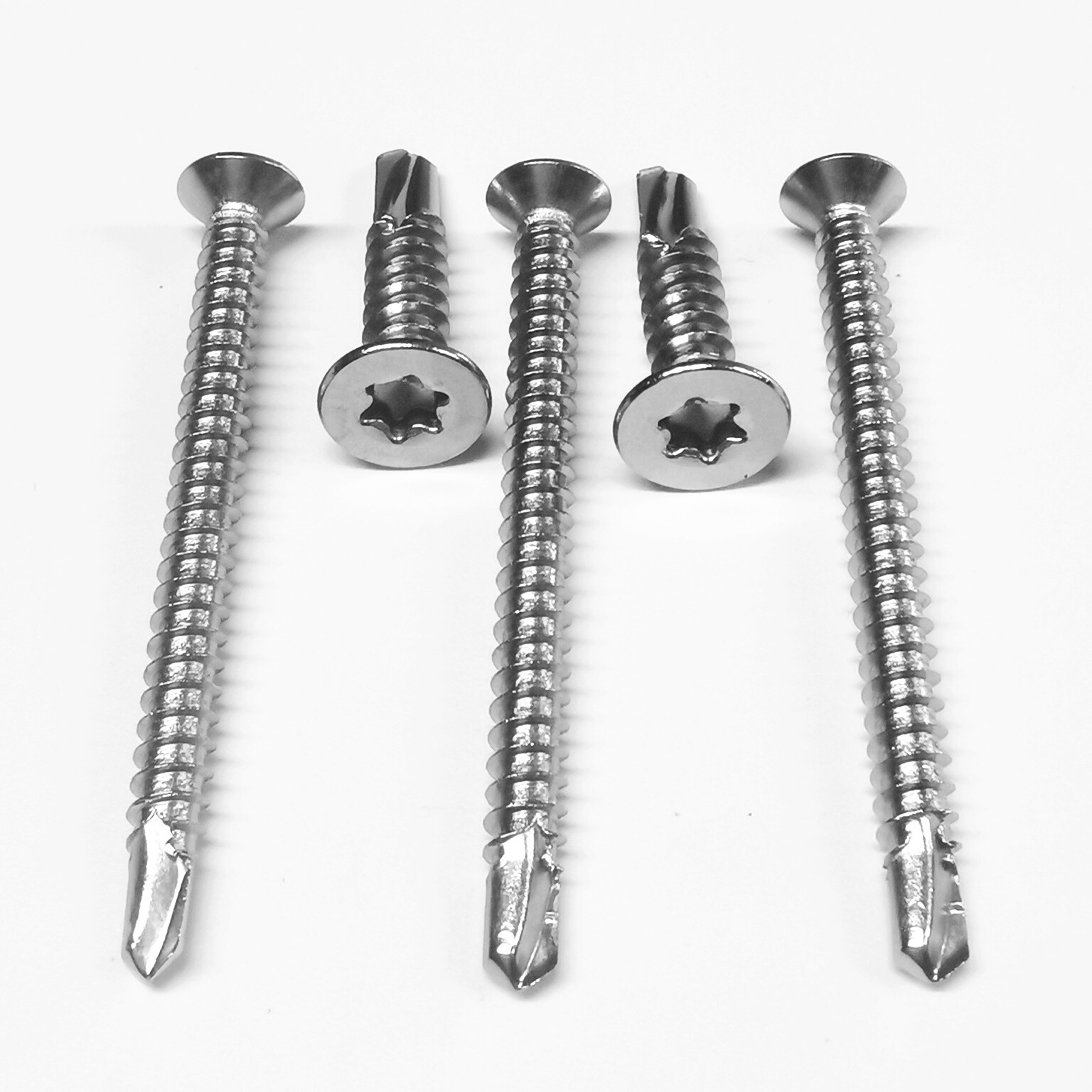 Blechschrauben Senkkopf 5,5x32mm Edelstahl - 150 Stück TX/Innensechsrund