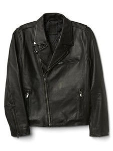 gap leather biker jacket