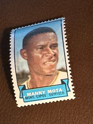 Manny Mota Montreal Expos 1969 Topps single stamp MLB Baseball MC