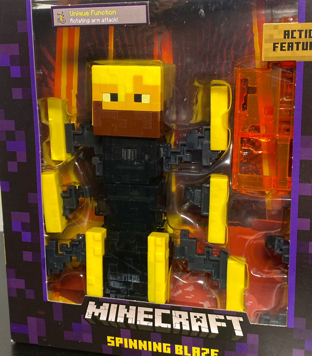 Minecraft Survival Mode Blaze with Spinning Action 5-Inch Figure