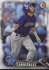 2016 Bowman  OMAR CARRIZALES  Paper Prospects - COLORADO ROCKIES - BP58