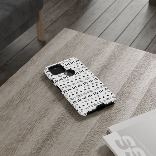 Black and White Southwestern Aztec Pattern Google Pixel Tough Cases - 第 65/131 張圖片