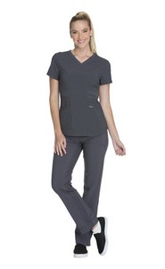 Cherokee Scrubs Women S V Neck Top Ck623a Pwps Pewter Free Shipping Ebay