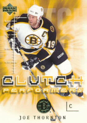 2004-05 Upper Deck CLUTCH PERFORMERS #4 JOE THORNTON - Boston Bruins