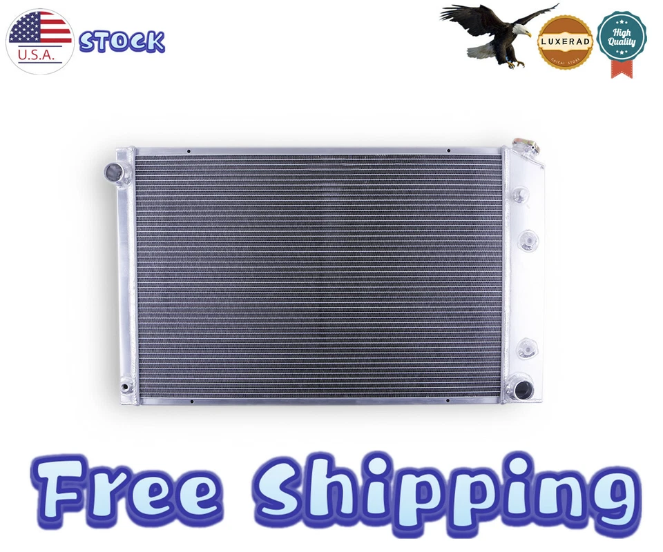 3Row Aluminum Radiator For 1973-87 Chevy GMC C/K Pickup Trucks &100% Leak Tested - Imagem 2 de 4