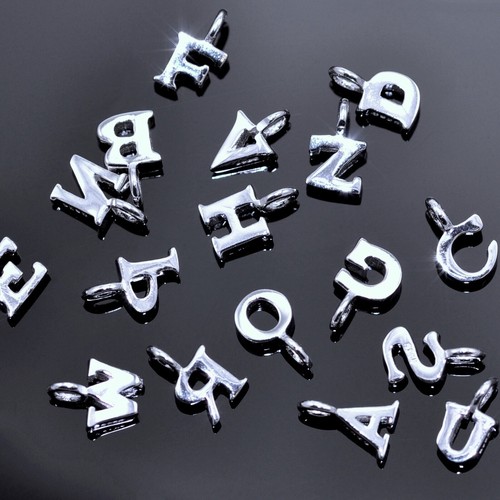 Tiny Sterling Silver Small Alphabet 