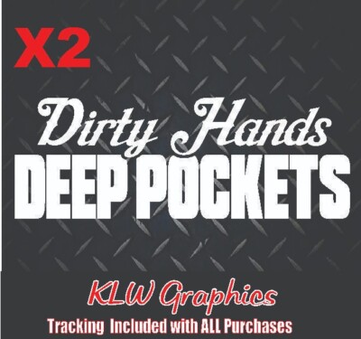 Dirty Hands Decal Sticker Turbo Diesel Truck 6.7 6.6 3.0 Crew Cab JDM Car