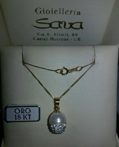 Collane e pendagli di lusso con perle perle in oro