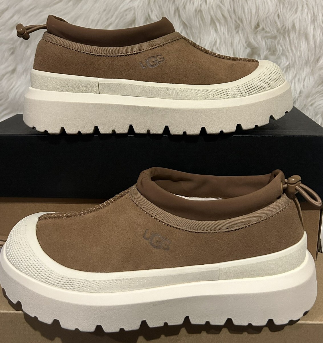 UGG CHESTNUT TASMAN WEATHER HYBRID WATERPROOF SHOES, MEN US 7