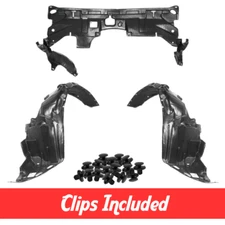 Front Fender Liner & Under Cover Set w/ Clips For  2003-2007  Honda Accord Coupe
