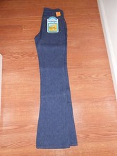 Hippy 60's Vintage Wrangler Regular Fit Boot Unisex Blue Jeans Denim Pants 28x36