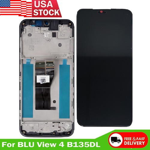 New LCD Full Display Touch Screen Digitizer Assembly Frame For BLU View 4 B135DL