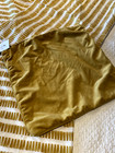 Gold Velvet Piped Edge Cushion Cover - zip on side - 17" X 18"