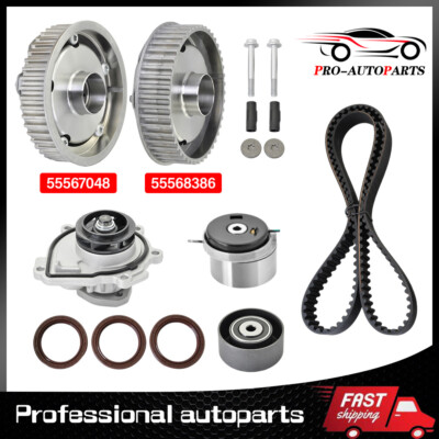 Timing Belt Kit VVT Water Pump Cam Gear for 10-18 Chevy Aveo Sonic Cruze 1.6 1.8