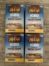  4 Pks McDonalds McCafe Iced One Step MOCHA FRAPPE K Cups.40 Cups total Exp 9/25