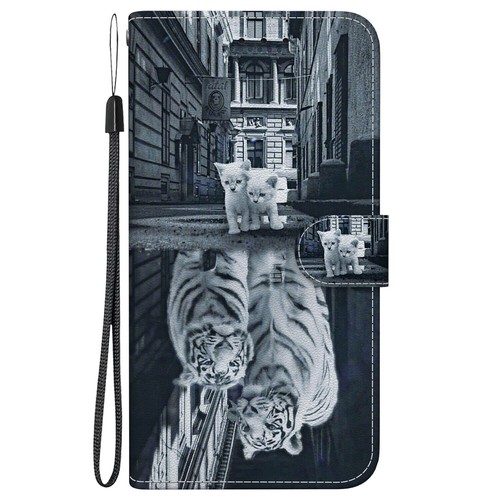 Flip Leather Painting Phone Case For For LG V40 ThinQ Stylo 5 6 7 K42 K71 K50 - Picture 6 of 16