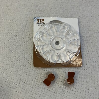 PREMIUM ZINC AIR All American Hearing Aid Batteries Size 312 - Lot Of 2 !