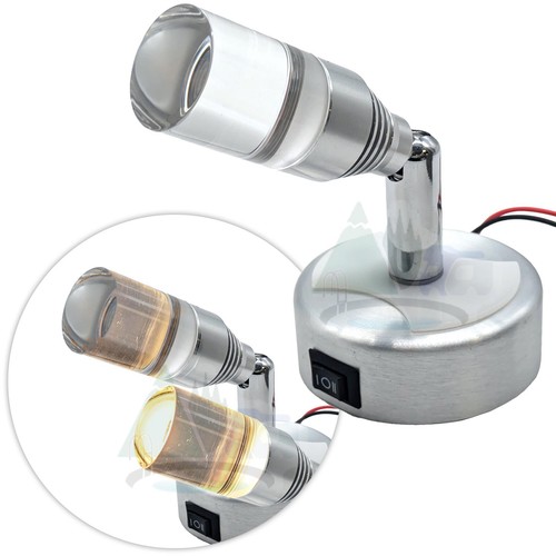 DIMATEC 12V LED LIGHT WITH USB CHARGING PORT WARM WHITE DIM/BRIGHT CAMPERVAN - Picture 11 of 11