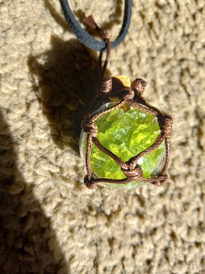 BLENKO Homemade NECKLACE Glass Cullet